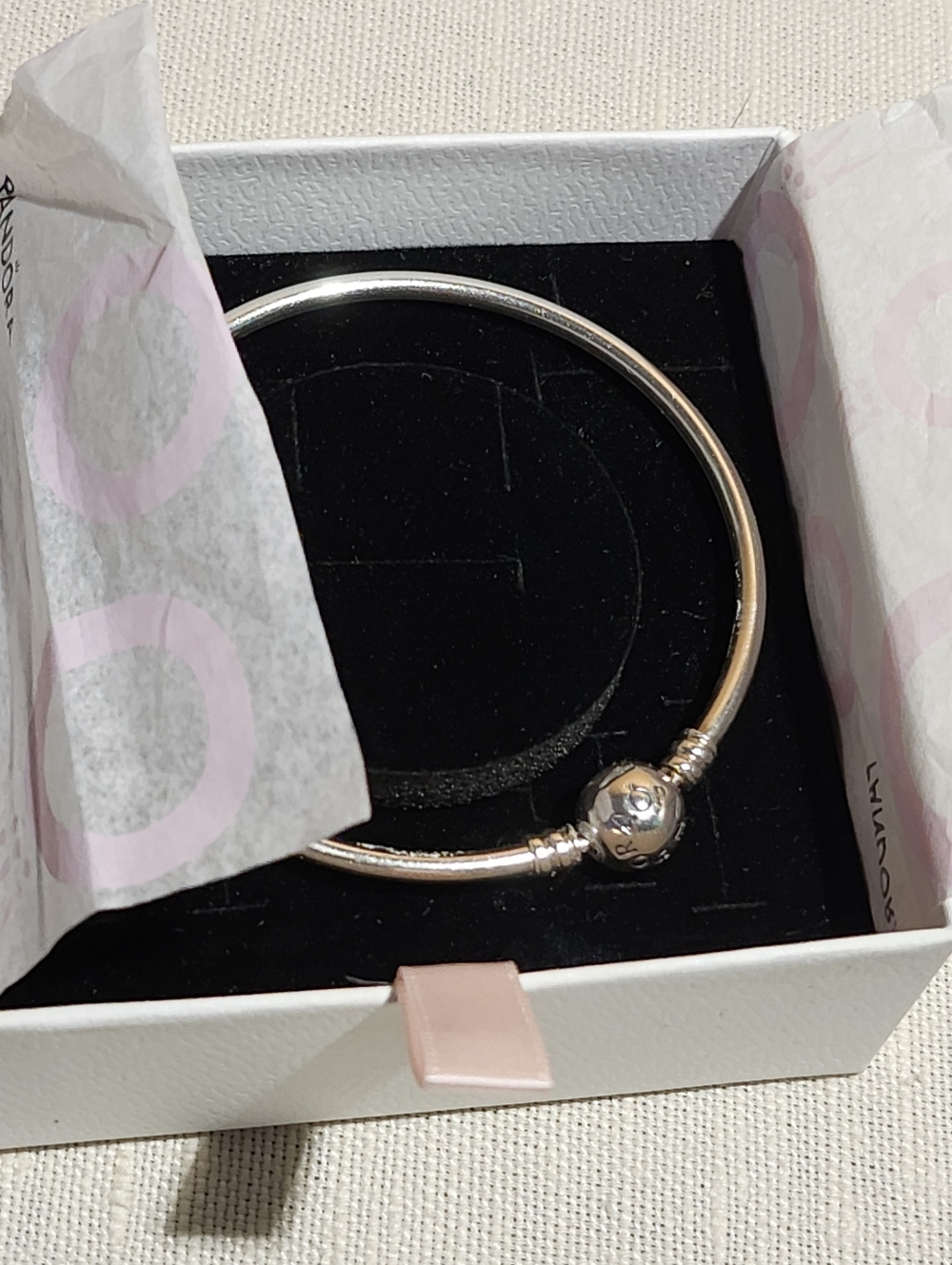 Pandora Silver Charm Bangle Bracelet